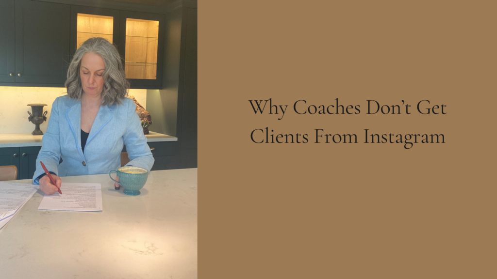 why coaches don't get clients from instagram
