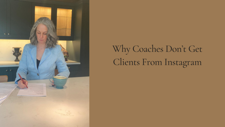 why coaches don't get clients from instagram