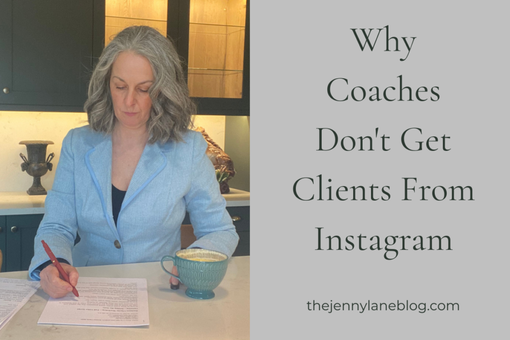 Why coaches don't get clients from Instagram